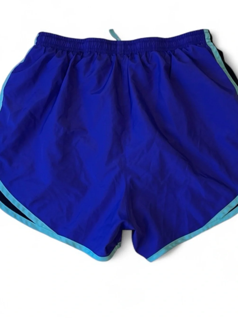 Nike Dri-Fit Women's Royal Blue Athletic Shorts with Teal Trim M, NWOT
